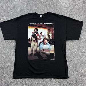 Vintage Y2K The Hangover‎ Shirt Mens 2XL Black Movie Some Guys Cant Handle Vegas